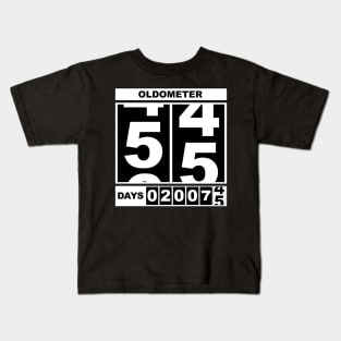 55th Birthday Oldometer Kids T-Shirt